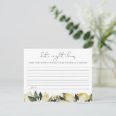 D'accompagnement DAHLIA Citron Citrus Date Nuit Idées Carte Jeu (Debout devant)