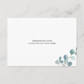 D'accompagnement Demande d'argent Carte Enclos Eucalyptus (Dos)