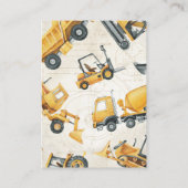 D'accompagnement Demande de carnet de construction pour carte bébé  (Dos)