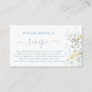 D'accompagnement Demande de carte de recette de douche de mariée bl
