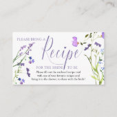 D'accompagnement Demande de carte de recette pour Fleur sauvage vio (Devant)