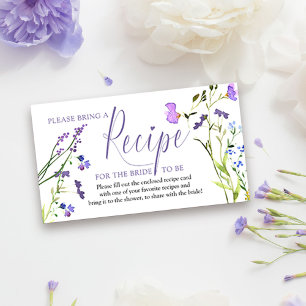 D'accompagnement Demande de carte de recette pour Fleur sauvage vio