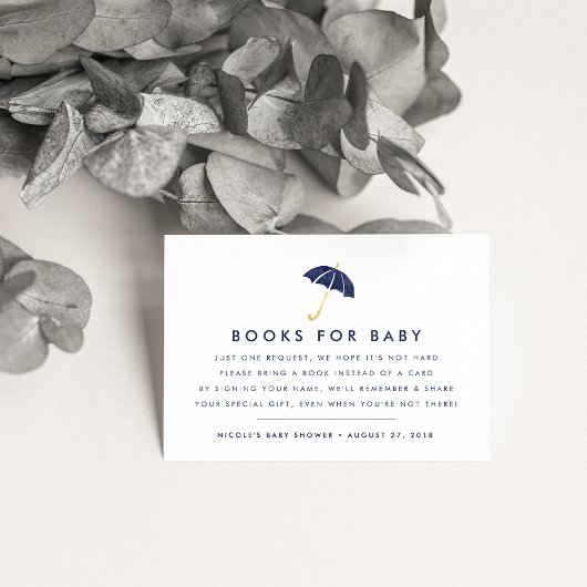 D'accompagnement Demande de réservation | Carte d'insertion de Baby