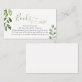 D'accompagnement Des feuilles de verdure apportent une carte de liv (Devant / Derrière)