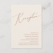 D'accompagnement Désert de Whimsical | Carte de réception de mariag (Devant)