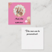 D'accompagnement Design à ongles Acrylique Carte de visite floral (Devant / Derrière)