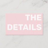 D'accompagnement Détail de carte d'enclosure de typographie moderne (Devant)