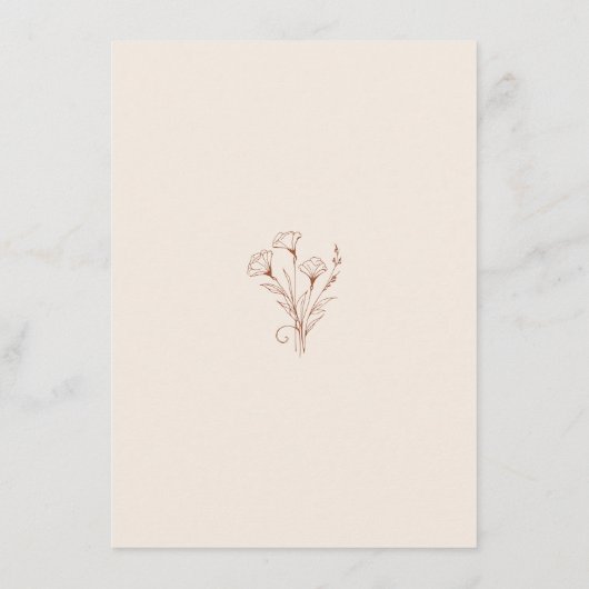 D'accompagnement Détails Carte Terracotta Script Info (Dos)