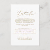 D'accompagnement Détails de calligraphie Or Delicy Carte de boîtier (Devant)