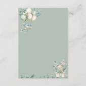 D'accompagnement Détails de la carte de boîtier baby shower (Dos)