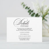 D'accompagnement Détails de la carte de boîtier élégant (Debout devant)