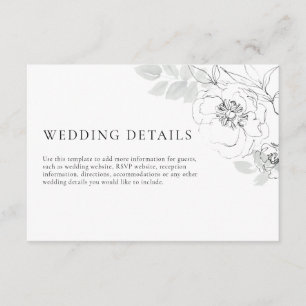 D'accompagnement Détails de l'illustration botanique Carte de boîti