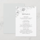 D'accompagnement Détails de l'illustration botanique Carte de boîti (Devant / Derrière)