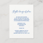 D'accompagnement Détails du mariage Carte de boîtier d'art saphir b (Dos)