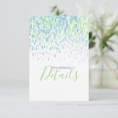 D'accompagnement Détails du mariage carte de boîtier en cascade ble (Debout devant)