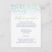 D'accompagnement Détails du mariage carte de boîtier en cascade ble (Dos)