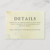 D'accompagnement Détails du mariage Carte de petit boîtier (Devant)