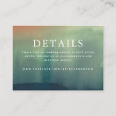 D'accompagnement Détails du mariage Carte de petit boîtier (Devant)
