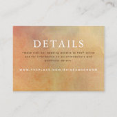 D'accompagnement Détails du mariage Carte de petit boîtier (Devant)