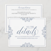 D'accompagnement Détails du mariage / Carte d'information | Nadine  (Devant / Derrière)