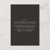 D'accompagnement Détails du mariage céleste boho tarot carte invita (Dos)