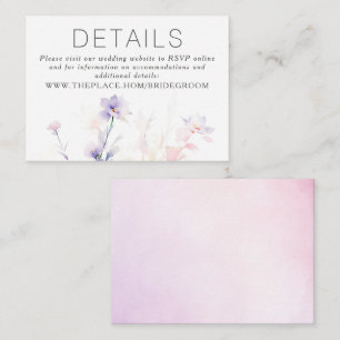 D'accompagnement Détails du Mariage floral Petite carte de boîtier