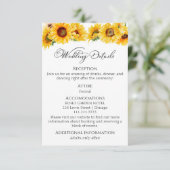 D'accompagnement Détails du mariage | RSVP | Carte de boîtier de co (Debout devant)