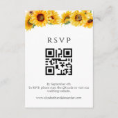 D'accompagnement Détails du mariage | RSVP | Carte de boîtier de co (Dos)