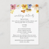 D'accompagnement Détails du mariage | RSVP | Carte de boîtier de co (Devant)