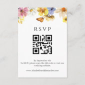 D'accompagnement Détails du mariage | RSVP | Carte de boîtier de co (Dos)