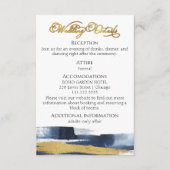 D'accompagnement Détails du mariage | RSVP | Carte de boîtier de co (Devant)