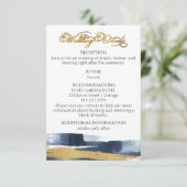 D'accompagnement Détails du mariage | RSVP | Carte de boîtier de co (Debout devant)