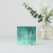 D'accompagnement Détails mariage carte de changement d'art vert éme (Debout devant)