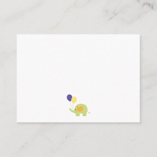 D'accompagnement Devinez Combien ? Blanc avec carte de jeu Eléphant (Dos)