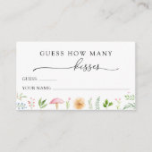 D'accompagnement Devinez combien de baisers carte de fixation pour (Devant)