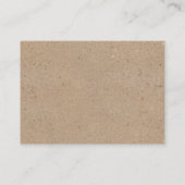 D'accompagnement Devinez combien de Rustic Kraft Douche Carte de je (Dos)