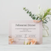 D'accompagnement Dîner de répétition de la carte du boîtier élégant (Debout devant)
