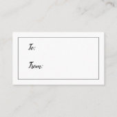 D'accompagnement Dites non à l'emballage Baby shower blanc carte ca (Dos)