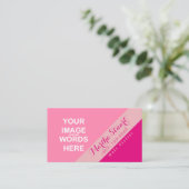 D'accompagnement do-it-yourself / Insérer une photo - Carte de visi (Debout devant)