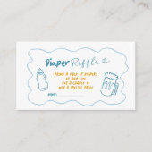 D'accompagnement Doodle Blue Boy Baby est Brasseuse Décheuse Carte  (Devant)