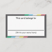 D'accompagnement Écrivez votre propre carte de communication - Hand (Dos)