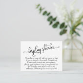 D'accompagnement Elaborer Script Display Baby shower carte cadeau (Debout devant)
