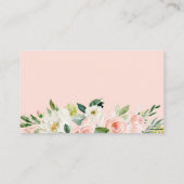 D'accompagnement Élégant Blush Floral Options Repas Carte de boîtie (Dos)