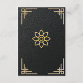 D'accompagnement Élégant Carte de visite Gold Foil (Dos)