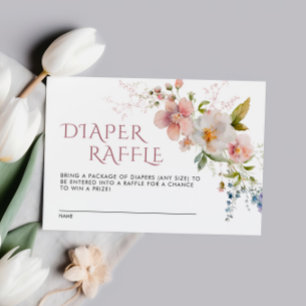 D'accompagnement Élégant Fleur sauvage rustique Baby Diaper Carte R