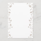 D'accompagnement Élégant noir Tan Chapitre Page Mariage Carte Inser (Dos)