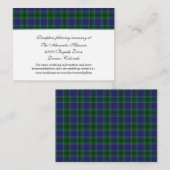 D'accompagnement Elegant Scott Clan Plaid Mariage carte de boîtier (Devant / Derrière)