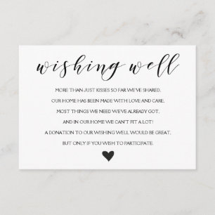 D'accompagnement Elégant Wishing bien mariage insérer carte