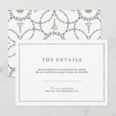 D'accompagnement Elégante carte classique classique classique de dé (Devant / Derrière)