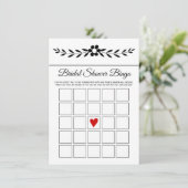D'accompagnement Élégante carte de bingo noire et blanche (Debout devant)